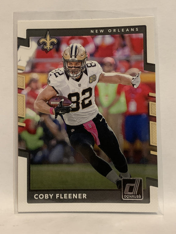 #131 Coby Fleener New Orleans Saints 2017 Donruss Football Card