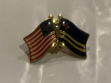 USA Aruba Friendship Flags Lapel Hat Pin CK