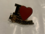 I Love Volleyball Lapel Hat Pin CK