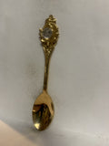 Crystal Maple Leaf Souvenir Spoon