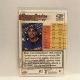 #25 Brian Jordan Atlanta Braves 1999 Pacific Paramount Baseball Card HT