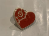 Rose and Heart Lapel Hat Pin CK