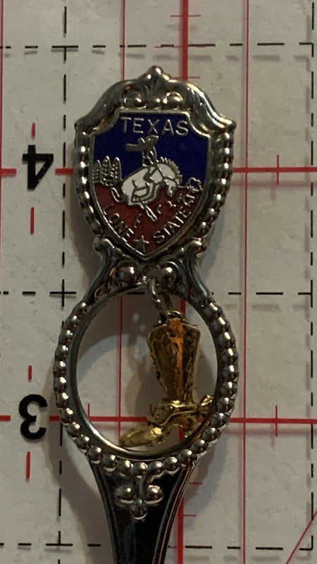 Texas Lone Star State Rodeo Boat   Souvenir Spoon