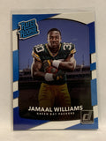 #317 Jamaal Williams Rated Rookie Green Bay Packers 2017 Donruss Football Card