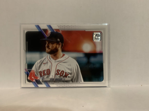 #66 Ryan Brasier Boston Red Sox 2021 Topps Series One Baseball Card
