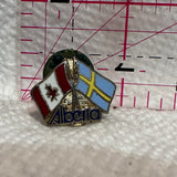 Alberta Canada Sweden Friendship Flags  Lapel Pin