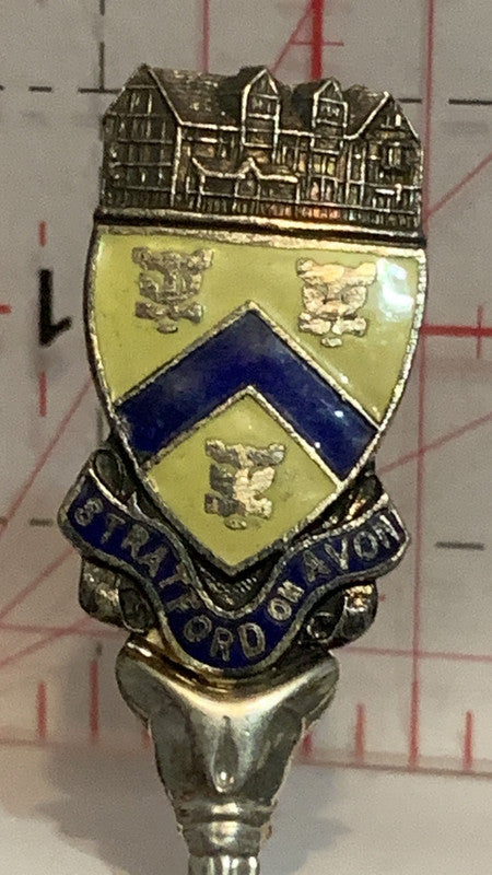 Stratford on Avon Crest Emblem England   Souvenir Spoon