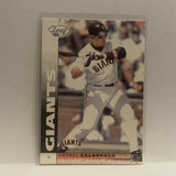 #97 Andres Galarraga San Francisco Giants 2002 Donruss Leaf Baseball Card HU