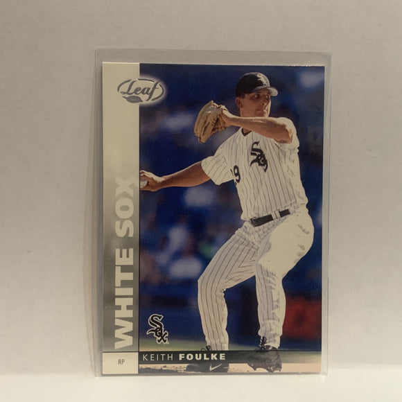 #106 Keith Foulke Chicago White Sox 2002 Donruss Leaf Baseball Card HU