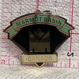 Marmot Basin Canada Zipper Pull  Lapel Pin