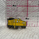 Yellow Caboose Train  Lapel Pin