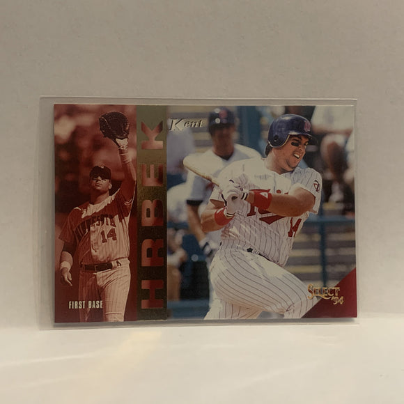 #261 Kent Hrbek Minnesota Twins 1994 Score Select Baseball Card HV