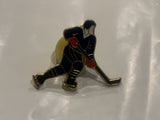 Hockey Player Lapel Hat Pin CL