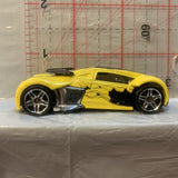 Yellow Phantom Racer Hot Wheels Loose Diecast Car 1/64 HD