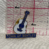 Town of Bentley Guitar Alberta  Lapel Pin