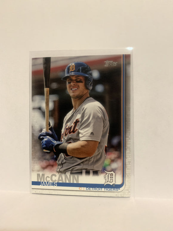 #155 James McCann Detroit Tigers 2019 Topps Series 1 Baseball Card