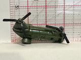 Green Army Triceratops Helicopter Unbranded Diecast Car