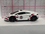 White Airport Support Vehicle Lamborghini Gallardo LP 560-4 Polizia Y0563 Matchbox Diecast Car