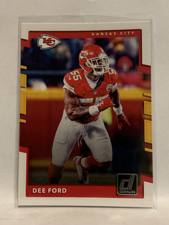 #212 Dee Ford Kansas City Chiefs 2017 Donruss Football Card