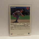 #724 Jeff Frye Texas Rangers 1993 Donruss Leaf Baseball Card HV