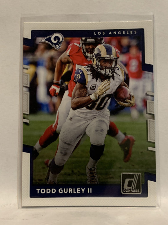 #205 Todd Gurley II Los Angeles Rams 2017 Donruss Football Card