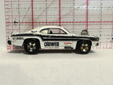 White Crower Plymouth Duster C47 2007 Hot Wheels Diecast Car