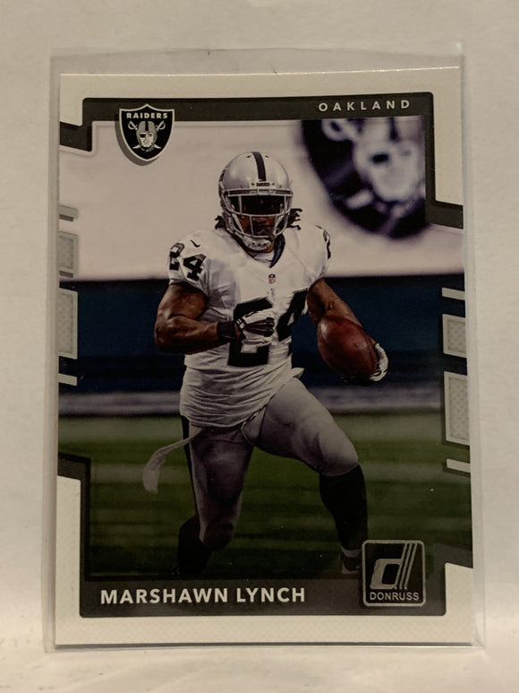 #241 Marshawn Lynch Oakland Raiders 2017 Donruss Football Card