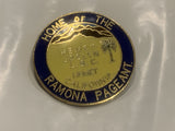 Home of the Ramona Pageant Hemet Joslyn L.B.C. California Lapel Hat Pin CM