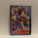 #498 Samuel Lee Horn Boston Red Sox 1988 Donruss Baseball Card HV