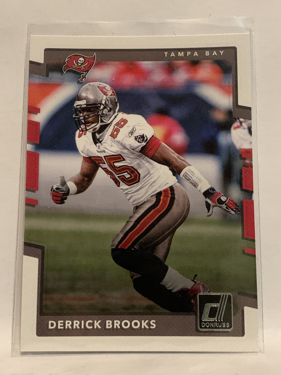 #255 Derrick Brooks Tampa Bay Buccaneers 2017 Donruss Football Card