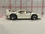 White Ferrari 1988 Hot Wheels Diecast Car