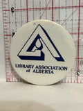 Library Association of Alberta Logo Button Pinback