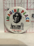 Imagine Peace John Lennon 1940 1980 Button Pinback