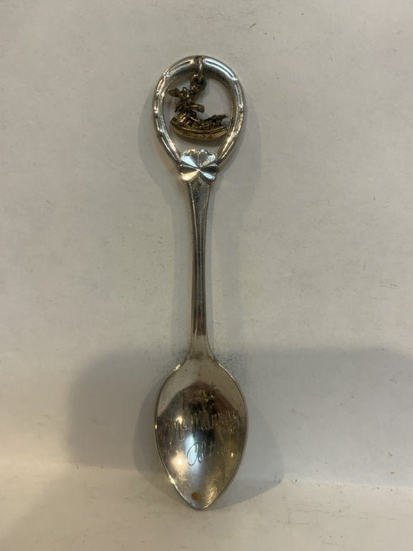 Fort McMurray Moose Canoe Alberta Souvenir Spoon