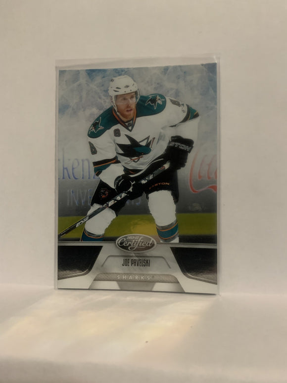#94 Joe Pavelski San Jose Sharks 2011-12 Certified Hockey Card