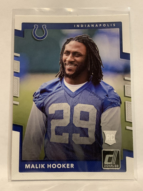 #368 Malik Hooker Indianapolis Colts 2017 Donruss Football Card