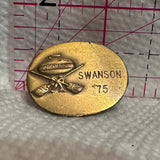 Swanson '75 Curling  Lapel Pin