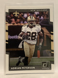 #292 Adrian Peterson New Orleans Saints 2017 Donruss Football Card