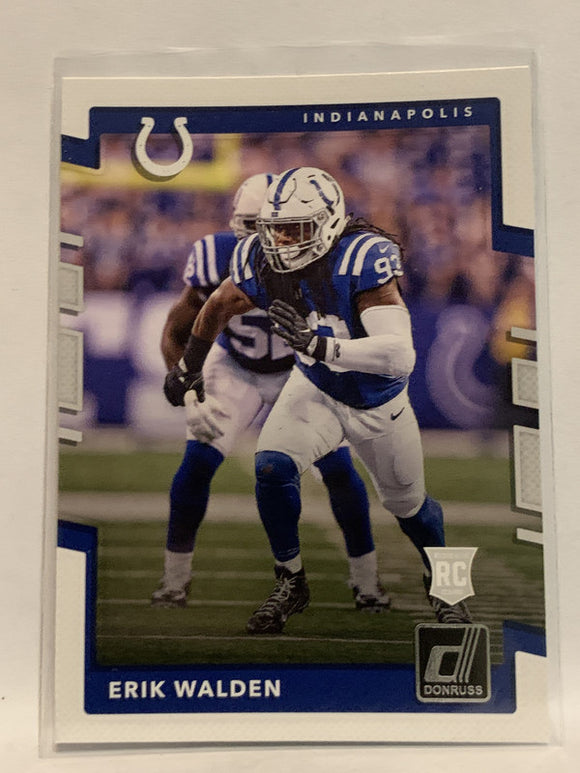 #207 Erik Walden Indianapolis Colts 2017 Donruss Football Card