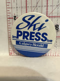 Ski imPRESSive Calgary Herald Button Pinback
