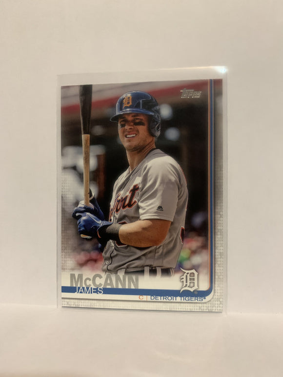 #155 James McCann Detroit Tigers 2019 Topps Series 1 Baseball Card