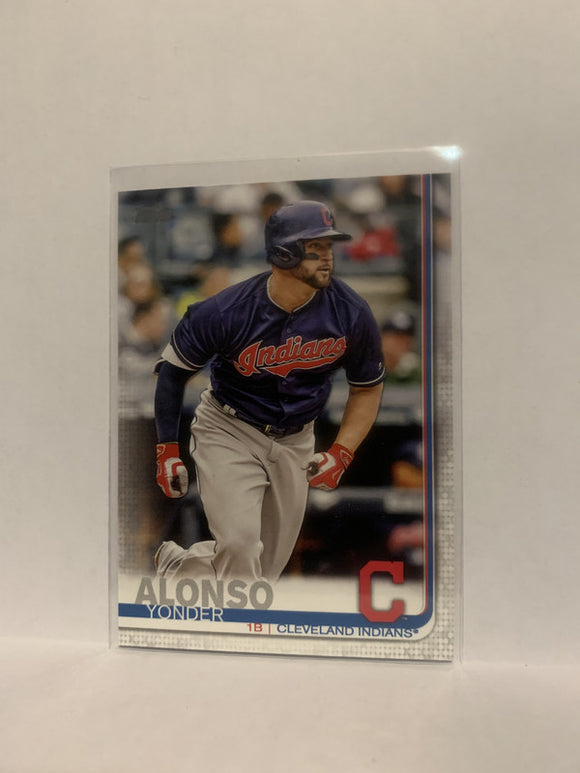 #328 Yonder Alonso Cleveland Indians 2019 Topps Series 1 Baseball Card