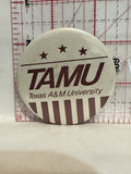 Tamu Texas A&M University Button Pinback