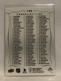 #199 Marc-Andre Fleury Connor Hellebuyck Checklist 2018-19 Upper Deck Series One Hockey Card