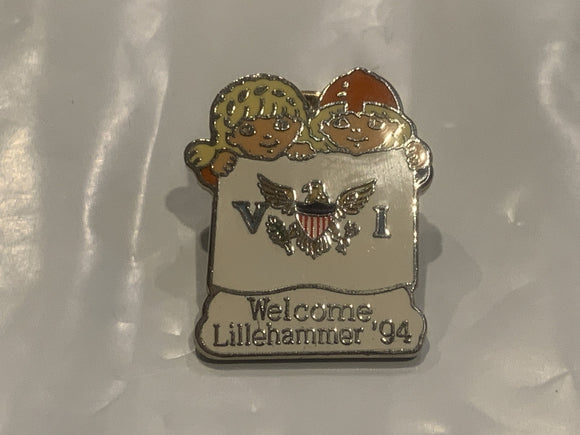 Welcome Lillehammer '94 Logo Lapel Hat Pin CN