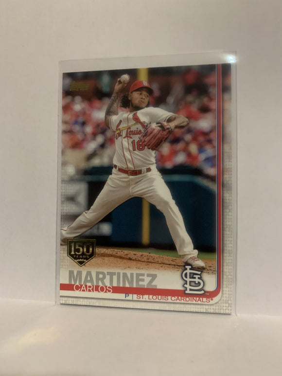 #58 Carlos Martinez 150 Years St Louis Cardinals 2019 Topps Series 1 Baseball Card