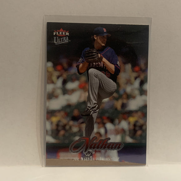 #108 Joe Nathan Minnesota Twins 2007 Fleer Ultra Baseball Card HX