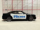 Black White Metro Police 2006 Dodge Charger 1/64 2009 Maisto Diecast Car