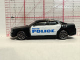 Black White Metro Police 2006 Dodge Charger 1/64 2009 Maisto Diecast Car