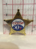 CO OP 50 Years 1956 2006 Sheriff Star Button Pinback